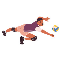 Volleyball Players Illustration