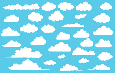 Fototapeta premium Clouds set