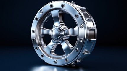 Obraz premium HighPerformance Alloy Wheel with Sleek Design and Precision Engineering for Automotive Enthusi