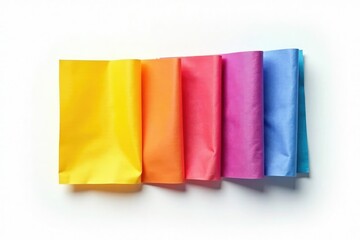 Naklejka premium Single, vibrant colored flap isolated on pure white background , detail, clean, minimal