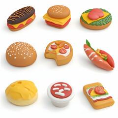 3D Food Icon Bundle &ndash; High-Quality and Versatile