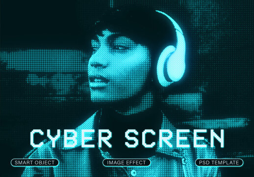 Cyber Screen Image Effect