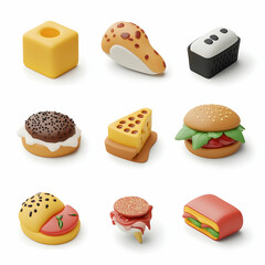 Mouth-Watering 3D Food Icons for Social Media