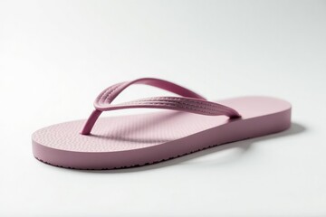 Close-up of a flip-flop against a pure white backdrop , detail, vacation, photography