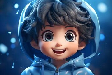 3Dアニメ系の男の子,Generative AI AI画像