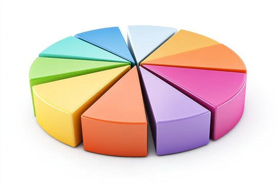 A budget pie chart displayed on a computer screen, showing different expense categories