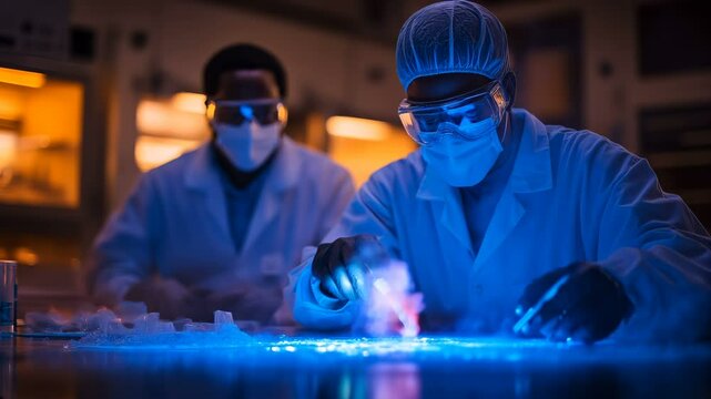 Engaging in Innovative Laboratory Research that utilizes Glowing Chemicals for groundbreaking discoveries
