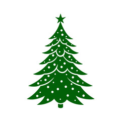 Christmas Tree Vector Art, Holiday Season Decoration