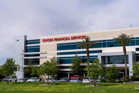 Chandler, AZ - March 28, 2025: Toyota Financial Services on Price Road.