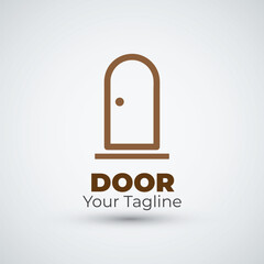 door logo design icon template