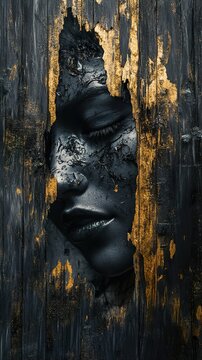Black Gold: A Haunting Portrait in Dark Art