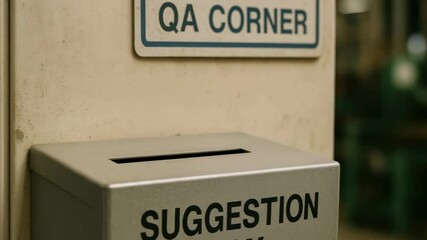 Enhancing Workplace Quality Assurance Importance of Feedback in Suggestion Box for Continuous Improvement in QA Corner