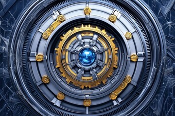 Obraz premium A mythical vault containing different types of capital investments guarded by financial wizards