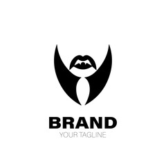 Vampire Logo. Vampire Logo Design. Vampire Logo Brand. Vampire Logo Vector Design Isolated on White Background