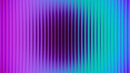 Glowing neon waves form vibrant circular gradient with fractal glass effect and blending purple cyan colors. Futuristic and dreamy background with wave effect adds fluid movement and dynamic depth