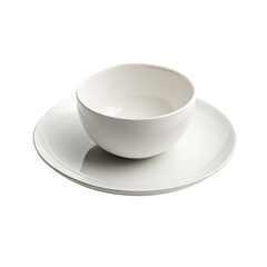 White Bowl & Saucer Set