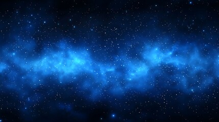 Obraz premium Blue Nebula Cosmic Background