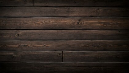 Fototapeta premium Dark wooden planks, rustic texture, horizontal boards