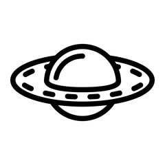 ufo Line Icon