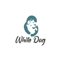 Animal lover. Animal protection. We love animals. Logo, label, love to animals.