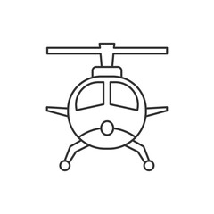 hellicopter air vehicles icon isolated on white background