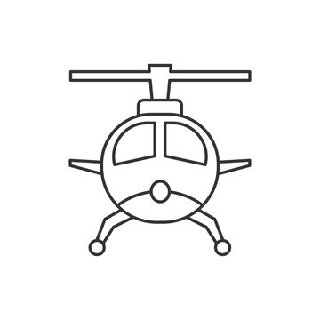 hellicopter air vehicles icon isolated on white background
