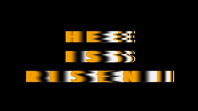 He is Risen Animated Text Easter Motion Typography
