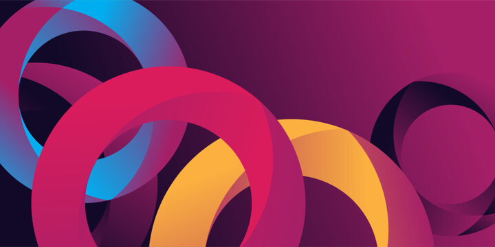 Abstract fresh background with colorful gradient geometric shapes texture decoration. Vector illustration for presentation design, annual report, tech banner, web header