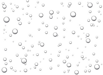 A vibrant vector illustration featuring bubbles fizzing under a soda with a refreshing water and air background, highlighting oxygen's natural essence.