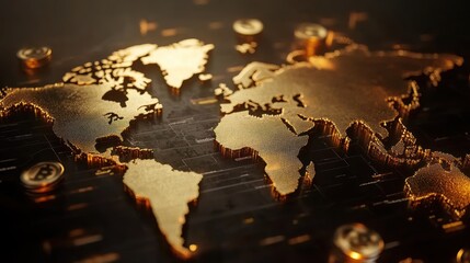 Global financial map