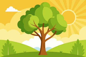 autumn landscape with trees