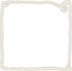 ベージュのねじれたロープフレーム