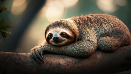 Naklejka premium ナマケモノ