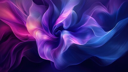 Obraz premium Abstract Purple and Blue Swirling Lines Wallpaper