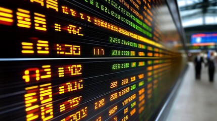 Fototapeta premium Stock market report 3d illustration
