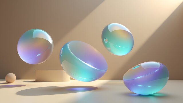 abstract background with colorful bubbles
