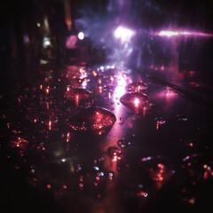 Futuristic Neon Dreams: Purple-Hued Cyberpunk and Abstract Lightscapes Collection