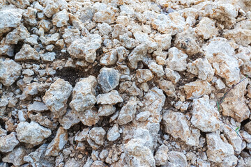 marble stone that has been crushed into small sizes. for construction materials