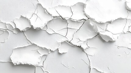 Cracked White Texture Minimalist Abstract Background