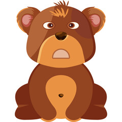 Fototapeta premium Anguished Bear Icon
