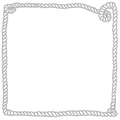 グレーのねじれたロープフレーム