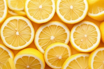 Citrus slices. Lemon background. Lemons. Lemon circles