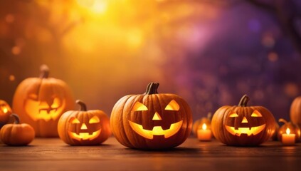 Horror Serenade in the Pumpkin Field. Premium illustration for banners, posters, greetings and Halloween celebrations.