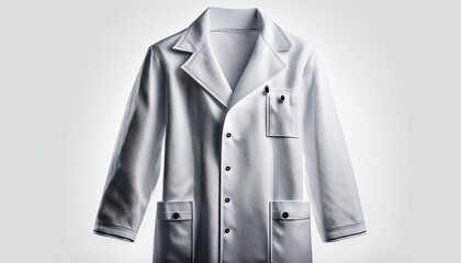 doctors coat on white background