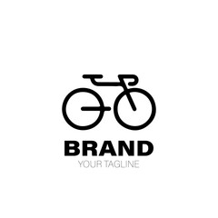 Bike Logo. Bike Logo Design. Bike Logo Brand. Bike Logo Vector Design Isolated on White Background