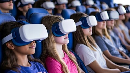 Kids VR experience in a theater