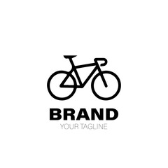 Bike Logo. Bike Logo Design. Bike Logo Brand. Bike Logo Vector Design Isolated on White Background