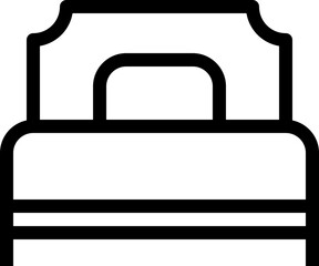 bedroom icon vector illustration. bed icon sign symbol pixel perfect design 
