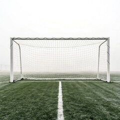 Fototapeta premium soccer field with net