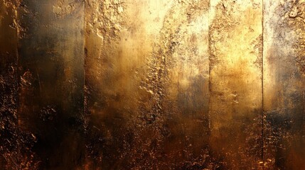 brushed shiny brass metal sheet bronze plate metallic vertical texture background,illustration